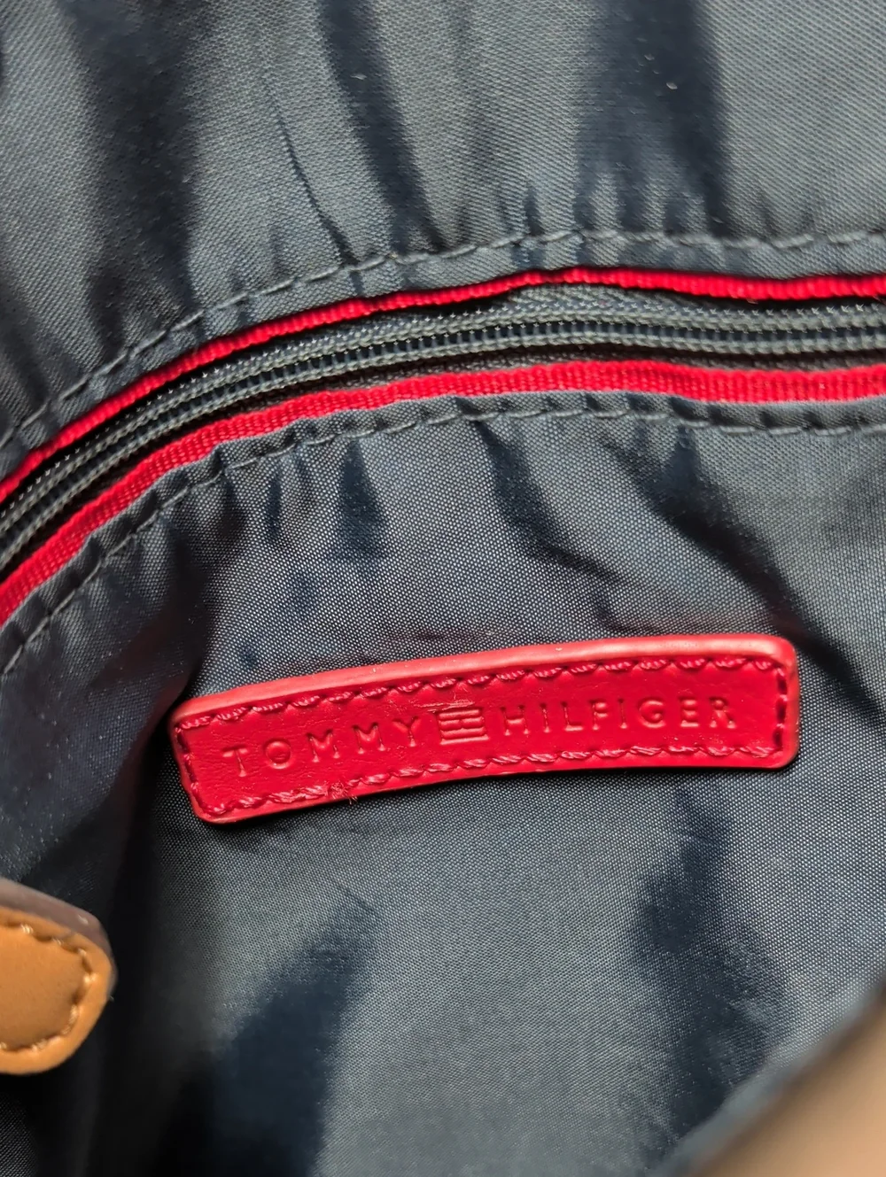 Tommy Hilfiger Monogram Canvas & Leather Crossbody Bag